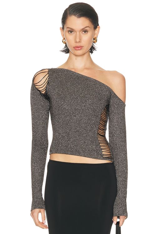 MAY MASHIAH Annie Top in Black - Black. XS also in L