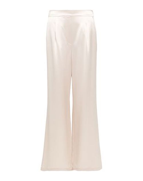 Woman Pants Beige Size 6 Acetate, Polyester