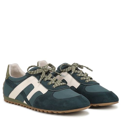 Women's Raquel Lace Up Sneakers (Teal Blue Nylon/Microfiber)
