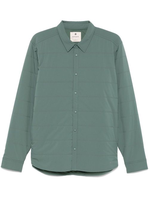 Flexible insulated shirt jacket - Green