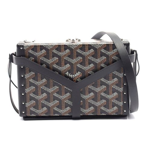 Minodière Trunk Shoulder Bag PVC Leather