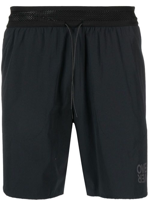 Logo-print gym shorts - Black