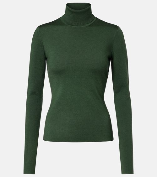 May wool, cashmere, and silk turtleneck top