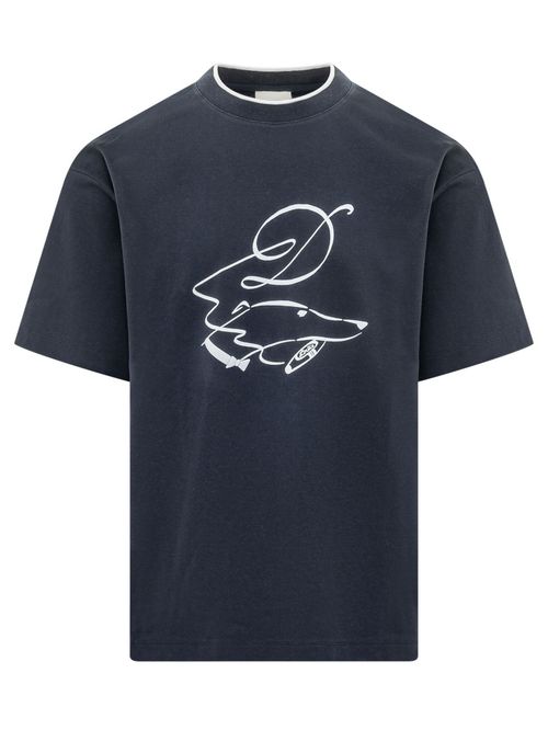 Navy Blue Graphic T-Shirts