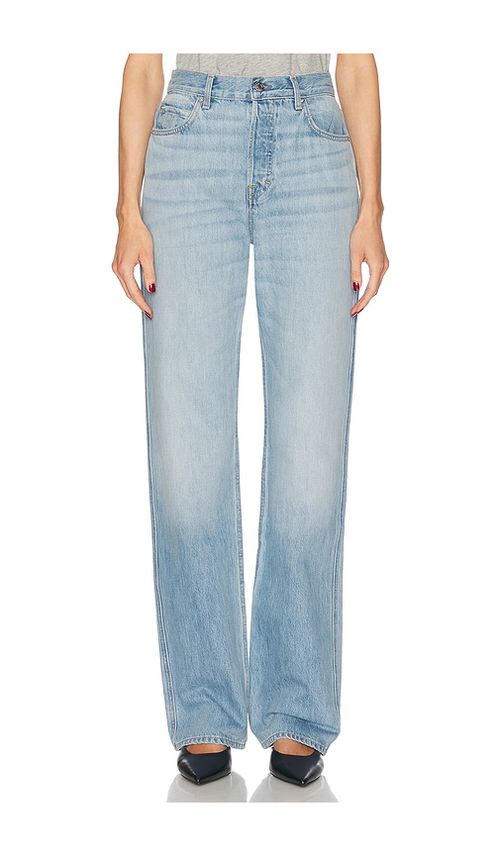 GRLFRND Graham High Rise Straight Jeans in Blue. -  30 also in 23, 24, 25, 26, 27