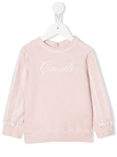 Embroidered logo sweatshirt - Pink