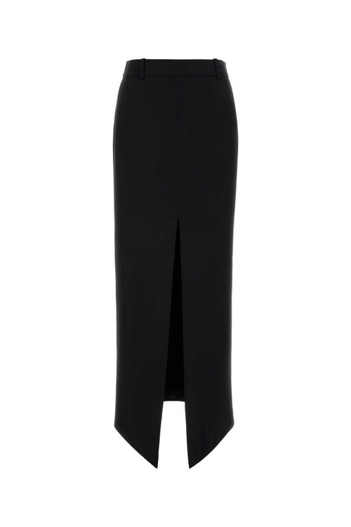 Maxi Slit Skirt — Black
