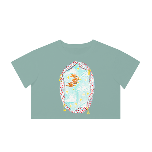 Draped Series I, Ducks Crops & Vest in Sage - Extra Sma