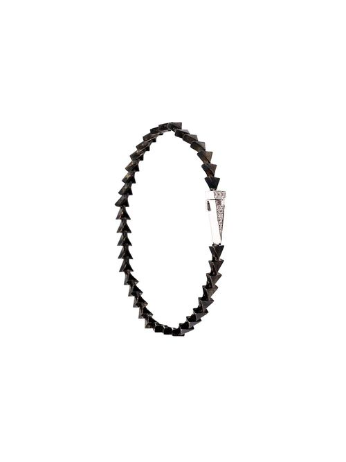 Triangle spiked diamond bracelet - Metallic