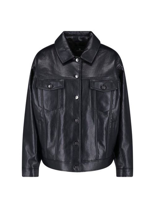 Recycled Leather Cropped Jacket