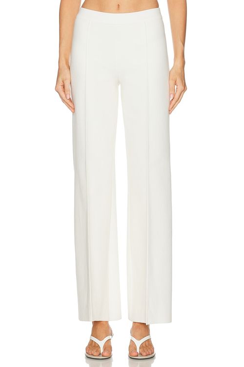 High Sport Tonal Stripe Willa Pant in Ivory