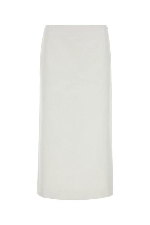 White Satin Cellula Skirt