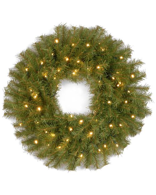 24In Norwood Fir Wreath With Twinkly Led Lights