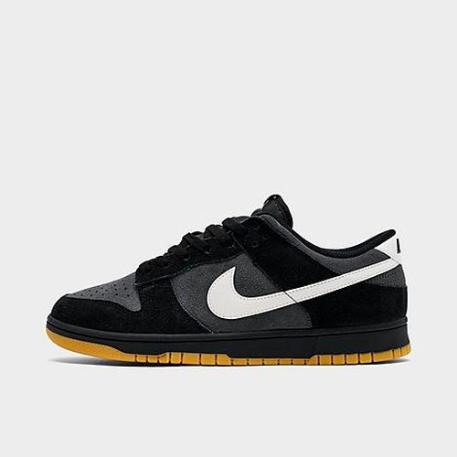 Men's Dunk Low Retro SE Casual Shoes in Black/Grey/Gum