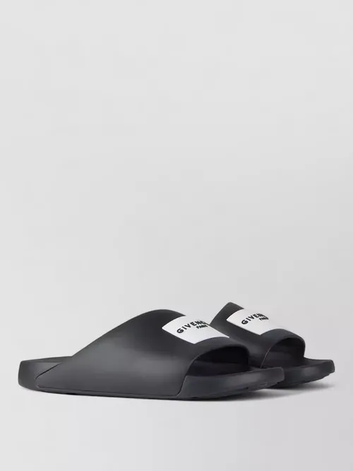 Givenchy - slide flat sandal embossed sole open toe