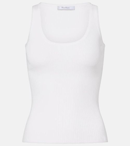 Ribbed-knit tank top