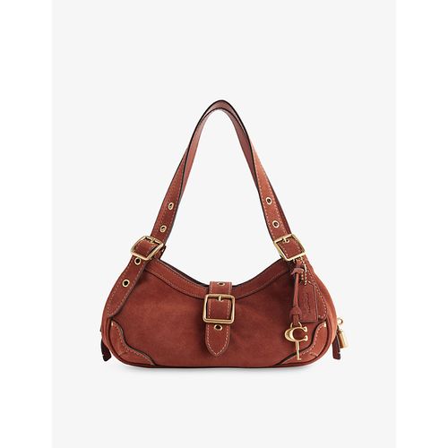 Womens Drifter 31 Suede Shoulder Bag