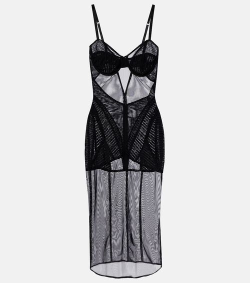 Sheer midi dress