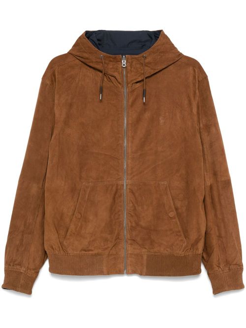 Reversible hooded jacket - Brown