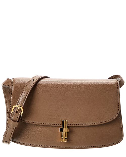 East/West Leather Shoulder Bag