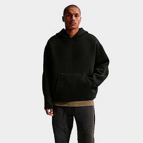 Men's Tech Ergo Fleece Pullover Hoodie in Black