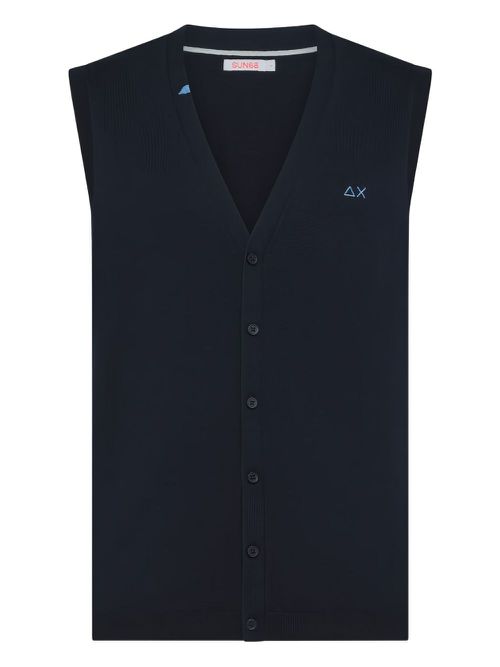 Sun 68 Kids cotton vest - Blue