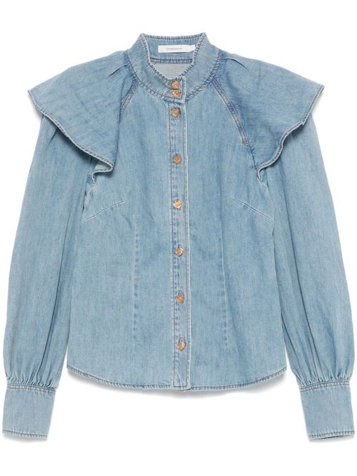 Crush blouse - Blue