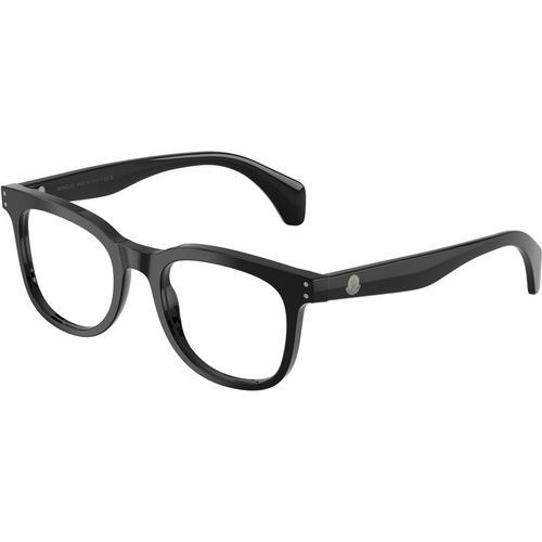 Moncler Unisex Moncler ME2023 3001 Monturas ópticas Acetato Negro Transparente Pantos Norma