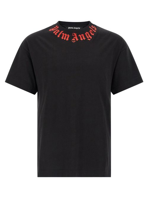 Logo-Embroidered Crew Neck T-Shirt — Black