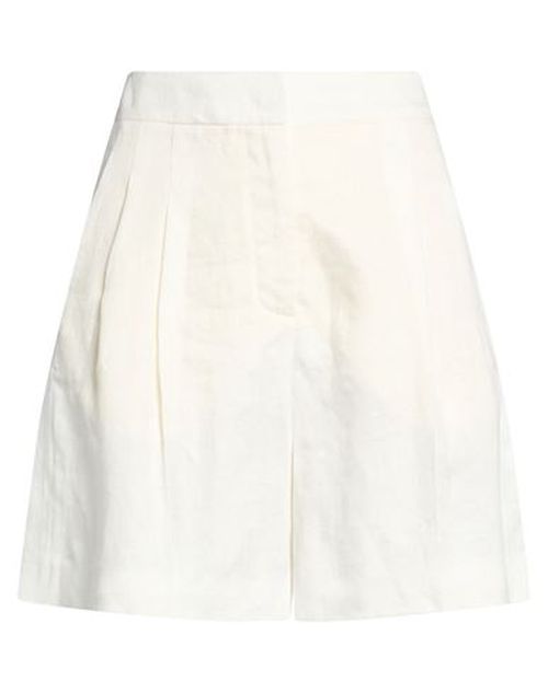 Woman Shorts & Bermuda Shorts White Size 6 Linen