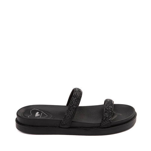 Womens Rocket Dog Sparkle Slide Sandal - Black