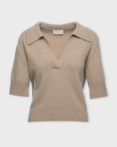 Wakakuu Icons Top Lisabon Wool Cashmere Sand