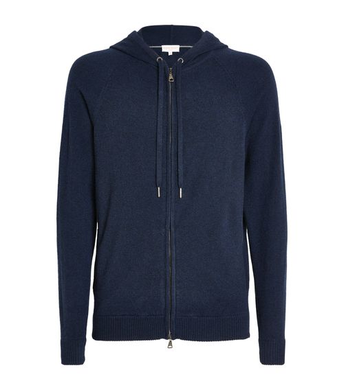 Cashmere Zip-Up Hoodie