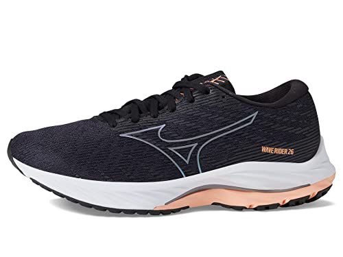 Mizuno Women's Wave Rider 26 | Neutral Running Shoe | Odyssey Grey/Quicksilver | US