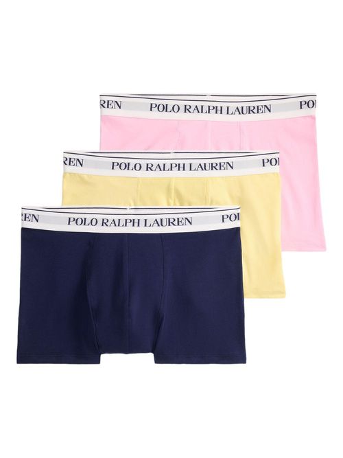 Cotton-blend boxers (pack of three) - Blue