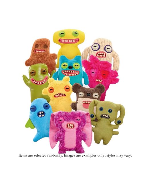 Set of 3 Zuru Funny Ugly Monster Plush Toy 9 Inch Mystery Random Assortment - Multi