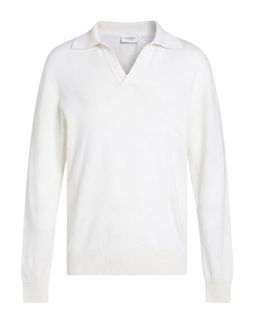 Man Sweater Ivory Size 40 Merino Wool, Cashmere