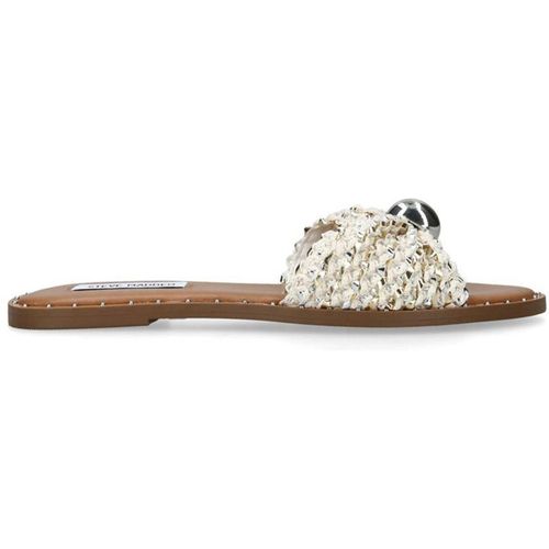 STEVE MADDEN Women's 'Dipsy Cream' Fabric Sandals in Crea
