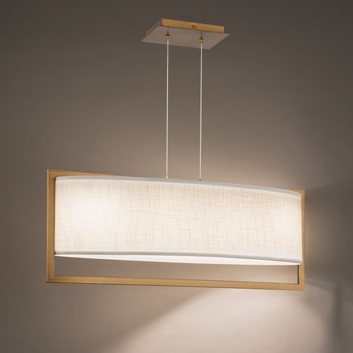 Aged Brass LED Pendant from the Park Avenue Collection