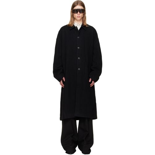 Black Tower Buttoned Brad Coat
