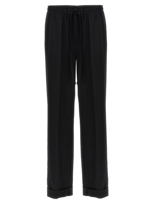 Virgin Wool Trousers — Black