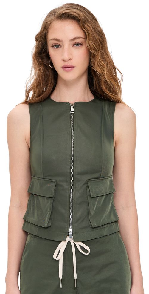 Rita Zip Vest Khaki