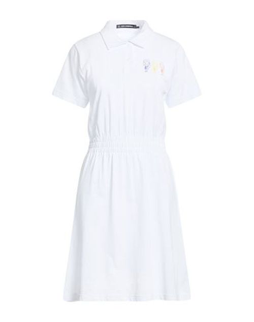 Woman Mini dress White Size M Cotton