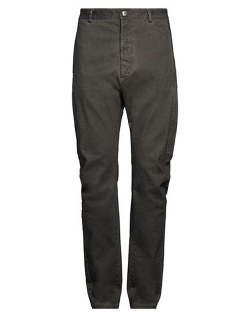 Man Pants Black Size L Cotton, Elastane
