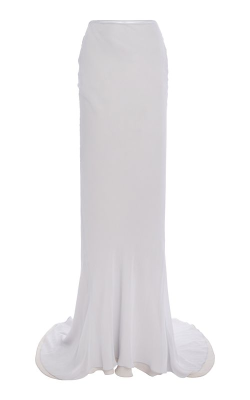 Gallery Layered Silk Bias-Cut Maxi Skirt