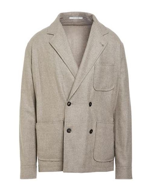 Man Blazer Taupe Size 38 Virgin Wool, Cashmere