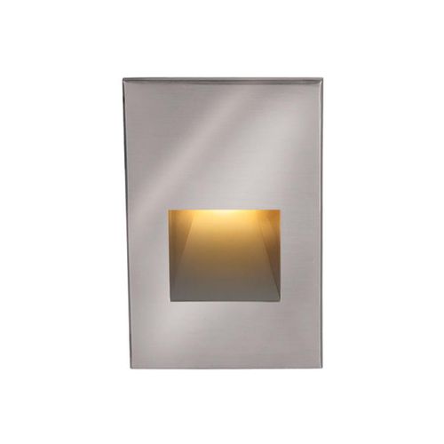 WAC Lighting 1-Light LED 12V LEDme Vertical Step and Wall Light in Stainless Steel - 4021-A