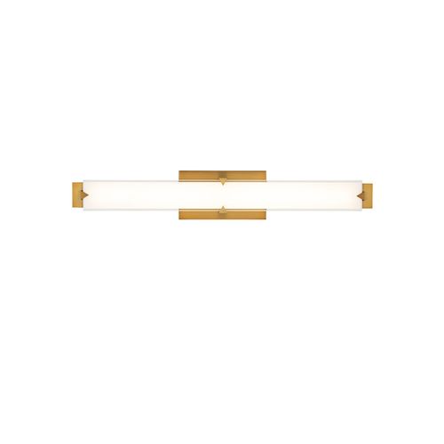 Aged Brass LED Wall Sconce from the Carlisle Collection