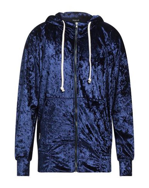 Man Sweatshirt Blue Size XS Polyester, Elastane