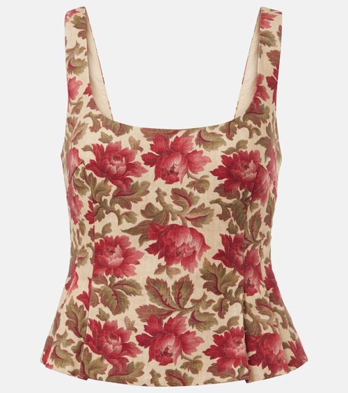 Rosalie floral linen top
